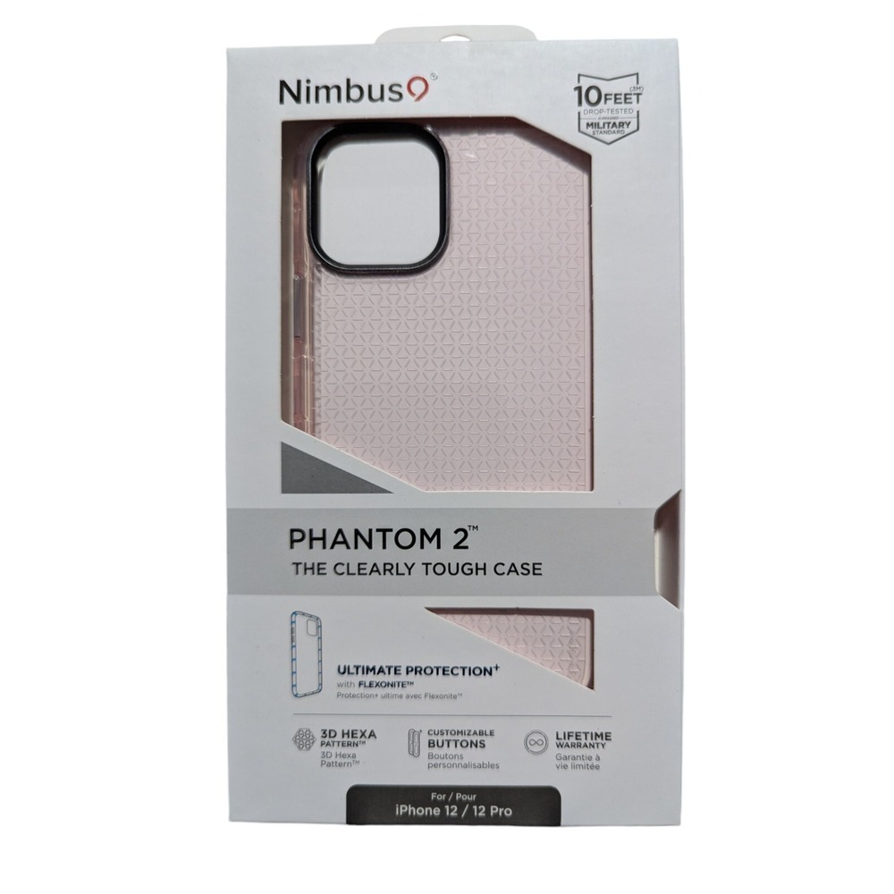 W1. Nimbus9 Phantom 2 Case for Apple iPhone 12/12 Pro In Flamingo Pink